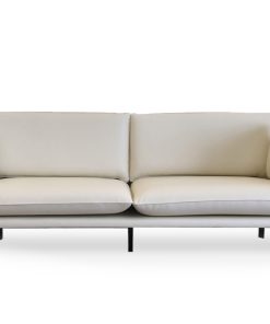 Sofa Dubai 2,5 chỗ hiện đại da trắng kem