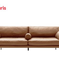 Sofa Mies 3 chỗ hiện đại da Brown